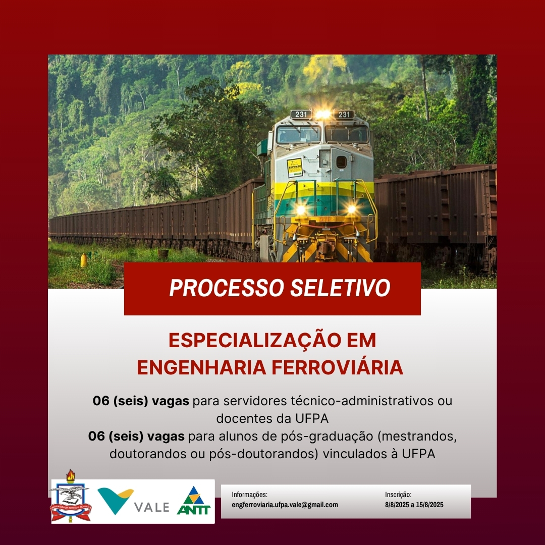 Edital Especialização Engenharia Ferroviária